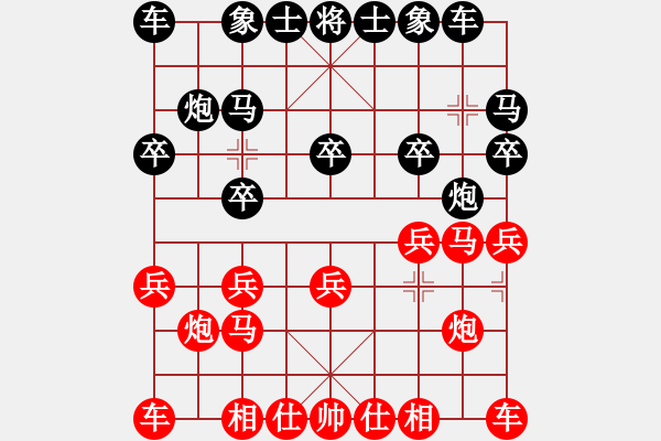 象棋棋譜圖片：kk[767810934] -VS- 以純[2054639905] 四 - 步數(shù)：10 