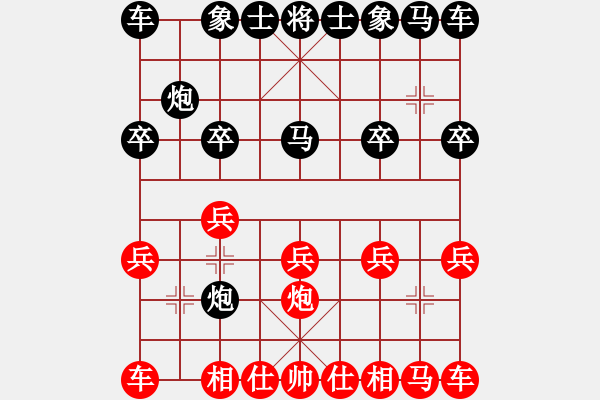 象棋棋譜圖片：chinjin(7段)-勝-海陵棋匠(3段) - 步數(shù)：10 