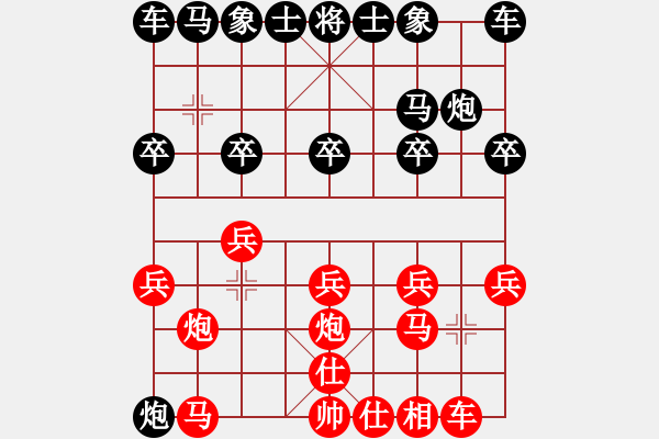 象棋棋譜圖片：?jiǎn)痰绿ㄏ蓉?fù)）李博洋【2020年4月12日循環(huán)賽第二輪】 - 步數(shù)：10 