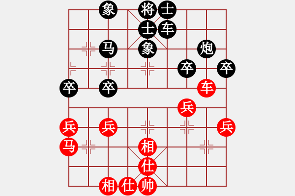 象棋棋譜圖片：綠林論道 五八炮三兵對屏風(fēng)馬3卒 - 步數(shù)：40 