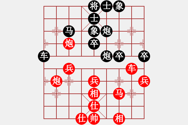 象棋棋譜圖片：鬼哭狼嚎(9段)-負(fù)-神采飛揚(yáng)(3段) - 步數(shù)：40 