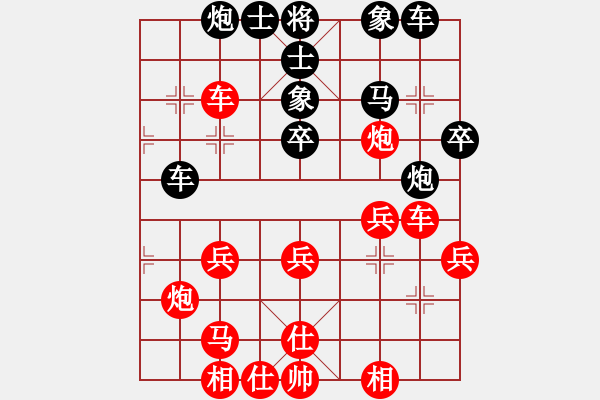 象棋棋譜圖片：弈弈忽悠(2段)-負-花拳繡腿(8段) - 步數(shù)：40 