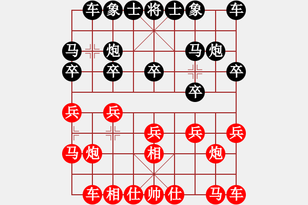 象棋棋譜圖片：嘴角揚(yáng)揚(yáng)[50129759] -VS- 老樹(shù)根[1500594414] - 步數(shù)：10 