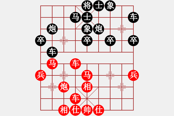 象棋棋譜圖片：第二節(jié) 兌子取勢 第175局 兌馬從左翼攻虛 - 步數(shù)：0 