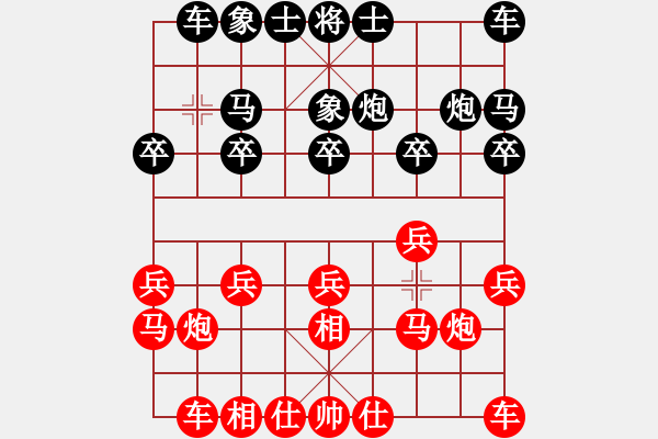 象棋棋譜圖片：中華象棋王(天帝)-和-下山王(至尊) - 步數(shù)：10 