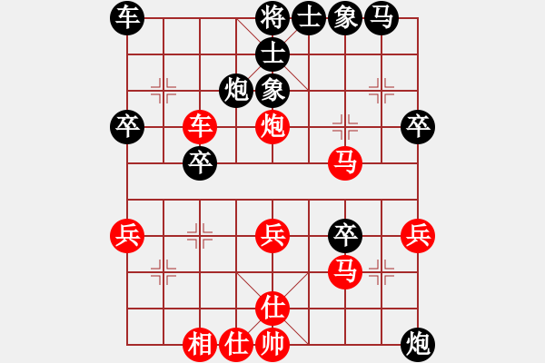 象棋棋譜圖片：溫州老郭(3段)-負-亂舞亂舞(2段) - 步數(shù)：40 