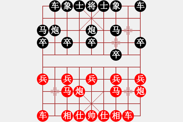 象棋棋譜圖片：侯昭忠     先負(fù) 梁富春     - 步數(shù)：10 