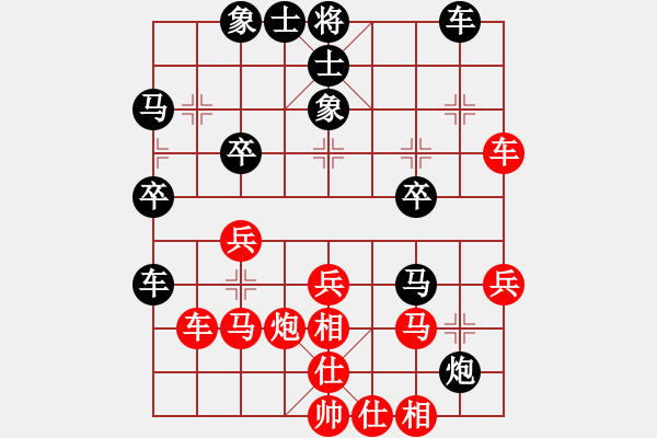 象棋棋譜圖片：侯昭忠     先負(fù) 梁富春     - 步數(shù)：40 