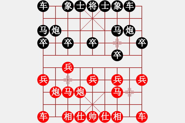 象棋棋譜圖片：（布局研究）過宮炮七兵對(duì)左邊馬 后手 - 步數(shù)：8 