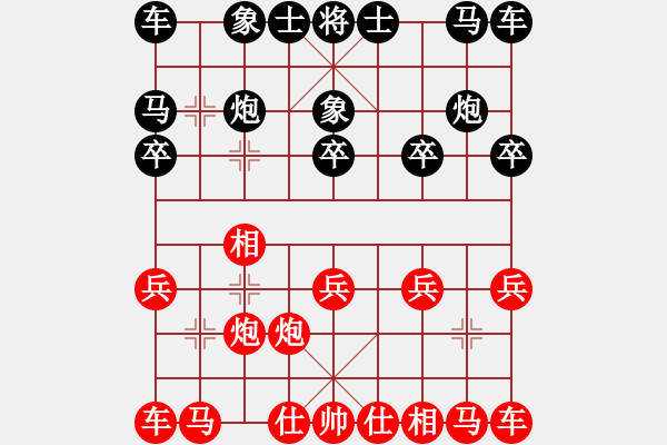 象棋棋譜圖片：2021.2.24.15JJ象棋評測后勝仙人指路對卒底炮 - 步數(shù)：10 