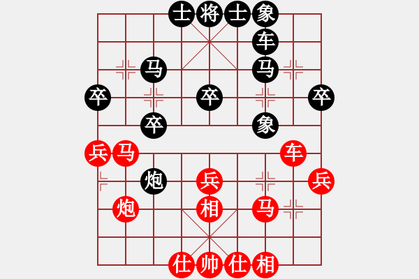 象棋棋譜圖片：無(wú)存(9段)-和-象棋勢(shì)家(日帥) - 步數(shù)：30 