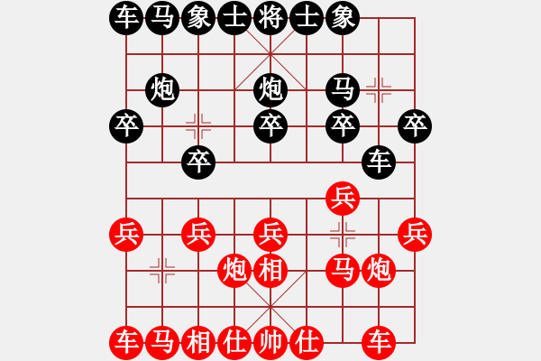 象棋棋譜圖片：兩送大車 精彩入局 - 步數(shù)：10 