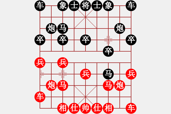 象棋棋譜圖片：11385局 A40-起馬局-小蟲(chóng)引擎24層 紅先負(fù) 旋九專(zhuān)雙核-傻瓜 - 步數(shù)：10 