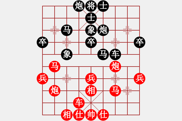 象棋棋譜圖片：左右互搏(電神)-負(fù)-北冥神功(天罡) - 步數(shù)：40 