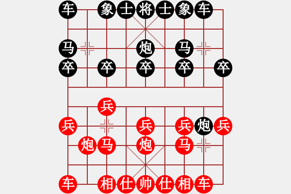 象棋棋譜圖片：心靈捕手[紅] -VS- 葉鋒[黑] - 步數(shù)：10 