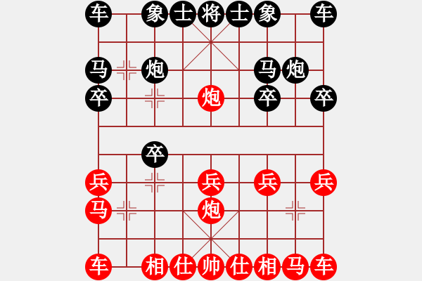 象棋棋譜圖片：品棋常樂(風(fēng)魔)-勝-石門驚雷(地煞) - 步數(shù)：10 