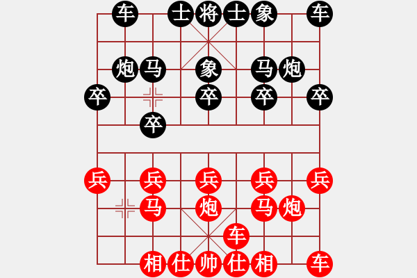 象棋棋譜圖片：‖棋家軍‖詩(shī)琪[892347242] -VS- 弈軒！野狼[870451150] - 步數(shù)：10 