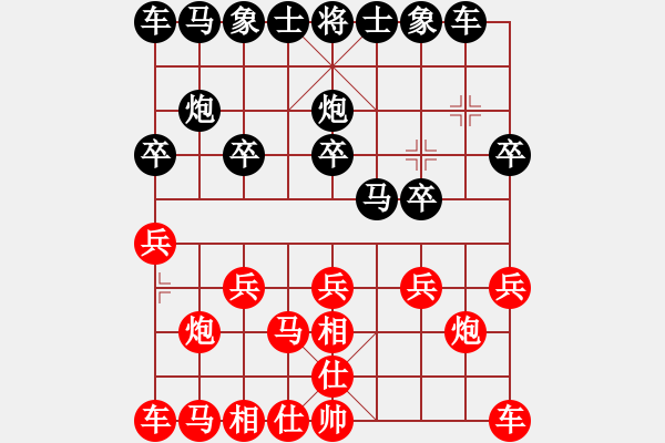 象棋棋譜圖片：忘了昨天[紅] -VS- 守候一生[黑] - 步數：10 