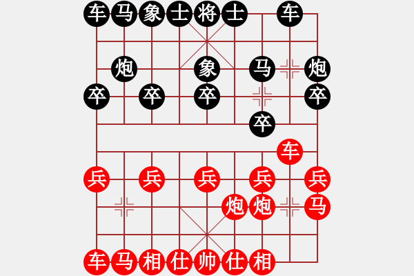 象棋棋譜圖片：仁義[紅] -VS- ★龍口浪子★[黑](2) - 步數(shù)：10 