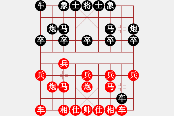 象棋棋譜圖片：天 下[紅] -VS- 三只小豬[黑] - 步數(shù)：10 