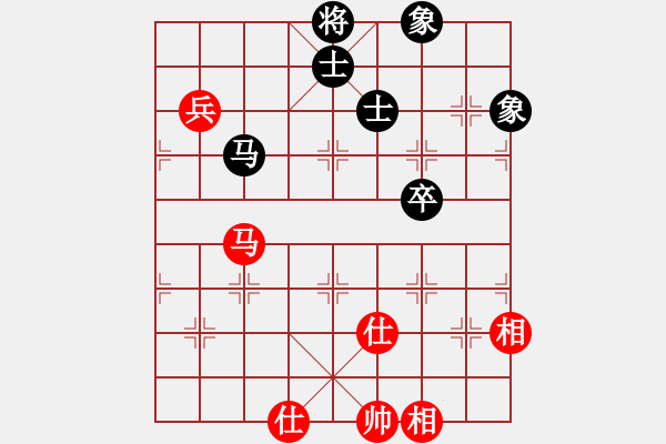 象棋棋譜圖片：煮酒論棋雄(月將)-和-北斗棋星(日帥) - 步數(shù)：100 