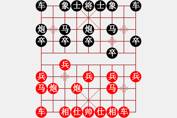 象棋棋譜圖片：品棋龍騰(9段)-和-唯一的第一(日帥) - 步數(shù)：10 