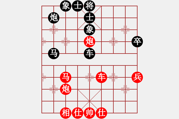 象棋棋譜圖片：五邑僑鄉(xiāng)豪(6段)-勝-忍著無敵(9段)五七炮互進(jìn)三兵對屏風(fēng)馬邊卒右馬外盤河 紅左橫車對黑飛左象 - 步數(shù)：60 