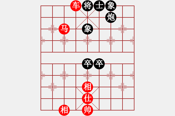 象棋棋譜圖片：第216局 車馬單缺士巧勝炮雙卒士象全 - 步數(shù)：19 