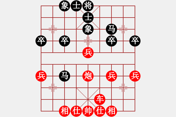 象棋棋譜圖片：太守棋狂先勝昊萌棋社友誼賽用軟2019·6·2 - 步數(shù)：40 