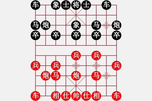 象棋棋譜圖片：彭香正[紅] -VS- 芝麻小三yl[黑] - 步數(shù)：10 