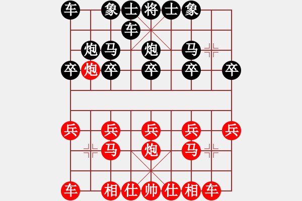 象棋棋譜圖片：北方的狼[1121762166] -VS- 橫才俊儒[292832991] - 步數(shù)：10 