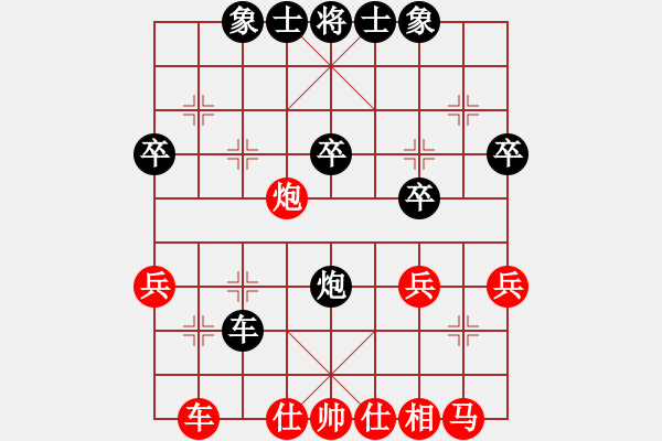象棋棋谱图片：第8轮4台 太原毋君临先和上海孙勇征 - 步数：40 