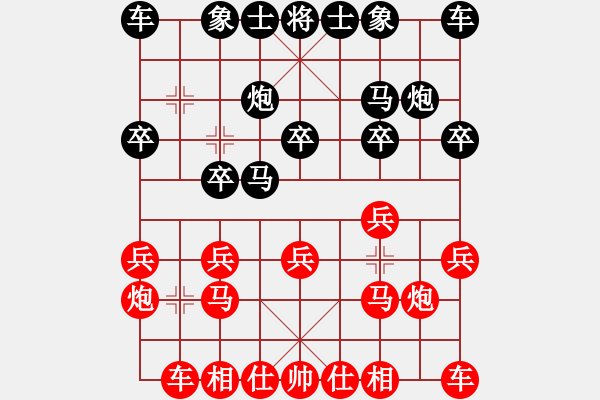 象棋棋谱图片：程进超 先和 韩勇 - 步数：10 
