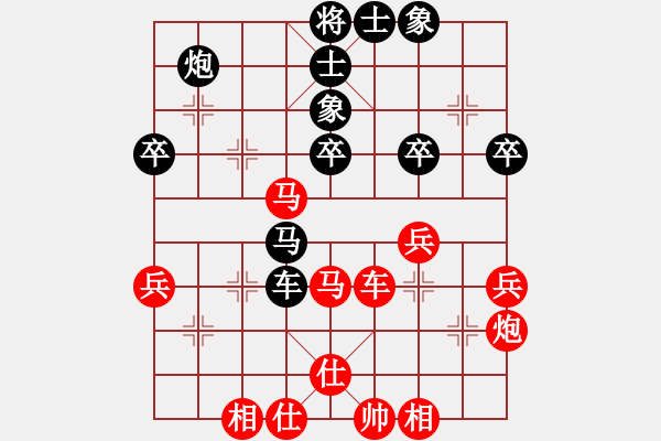 象棋棋譜圖片：20170308 先和天天業(yè)7-1 中炮巡河車對(duì)屏風(fēng)馬強(qiáng)挺3卒 車二平七 黑炮3進(jìn)5 - 步數(shù)：60 