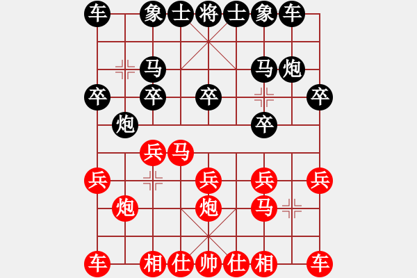 象棋棋譜圖片：蓬萊小琴(1段)-勝-yuexii(5段) - 步數(shù)：10 