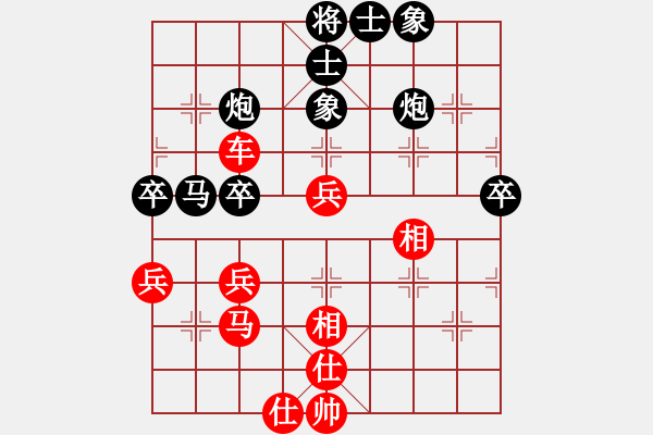 象棋棋譜圖片：玩也要執(zhí)著[黑] -VS- 3級棋士[紅] - 步數(shù)：60 