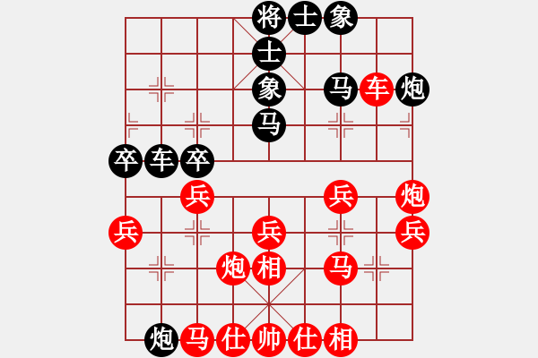 象棋棋譜圖片：品茗棋癡(6段)-勝-自信沒(méi)有錯(cuò)(9段) - 步數(shù)：40 