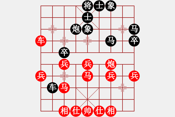 象棋棋譜圖片：150809季軍戰(zhàn)首局 老飯（勝）天祿 - 步數(shù)：40 