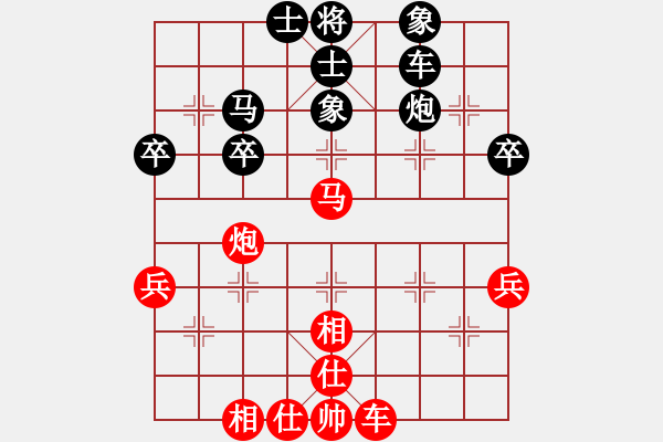 象棋棋譜圖片：象棋基本戰(zhàn)術(shù)照將四獻(xiàn)馬掛角 - 步數(shù)：10 