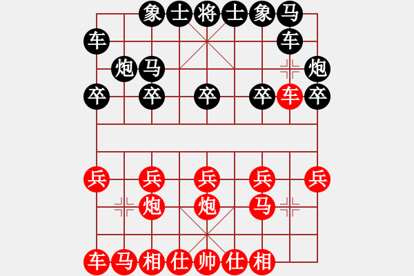 象棋棋譜圖片：不會下，只會吹VS倚天高手(2016 8 11) - 步數(shù)：10 