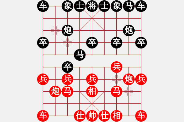 象棋棋譜圖片：《學(xué)習(xí)大師后手》37炮獻(xiàn)37卒右馬盤河破仙人指路正馬高右炮保兵相倒掛 - 步數(shù)：10 