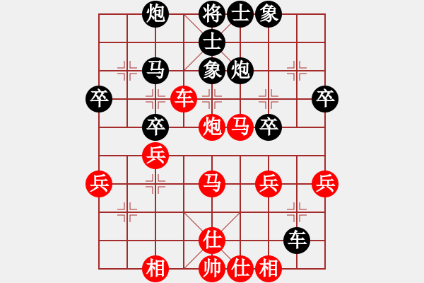 象棋棋譜圖片：橫才俊儒[292832991] -VS- 不服輸[2604764770] - 步數(shù)：40 