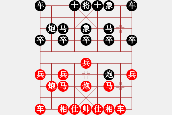 象棋棋谱图片：201713届全运会象棋决赛李丹阳先胜王文君3 - 步数：10 