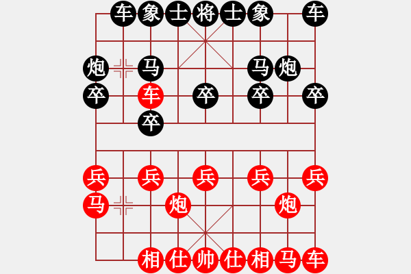 象棋棋譜圖片：王貴福     先和 黃志輝     - 步數(shù)：10 