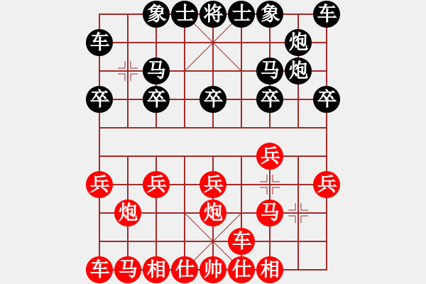 象棋棋譜圖片：小年輕(十級)vs懸疑驚險象棋(三級)2015-12-10.ccf - 步數(shù)：10 