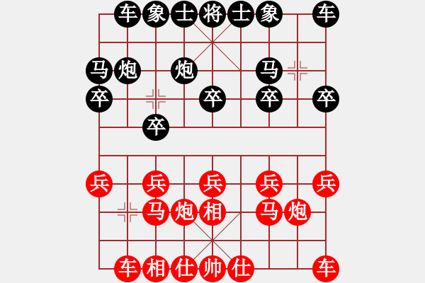 象棋棋譜圖片：秋水依人(日帥)-和-特垃圾大師(人王) - 步數(shù)：10 