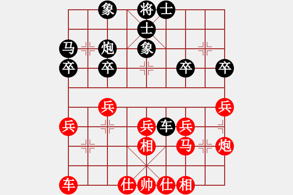 象棋棋譜圖片：2006年迪瀾杯弈天聯(lián)賽第六輪:磚磚(9段)-和-濟(jì)南軍區(qū)(5r) - 步數(shù)：30 