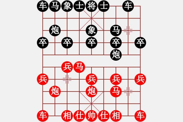 象棋棋譜圖片：弈棋樂[1055140667] -VS- 葉子[37363254] - 步數(shù)：10 