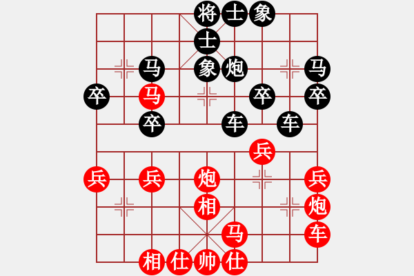 象棋棋譜圖片：俄羅斯 左林 負(fù) 印尼 努格魯豪 - 步數(shù)：30 