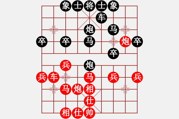 象棋棋譜圖片：獨(dú)孤求敗[紅] -VS- 橫才俊儒[292832991][黑] - 步數(shù)：30 